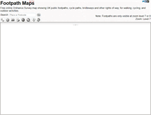 Tablet Screenshot of footpathmaps.com